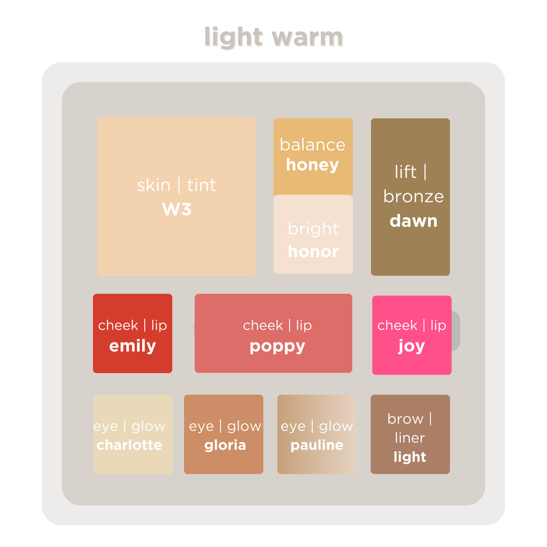 curated glow + go capsule | light warm