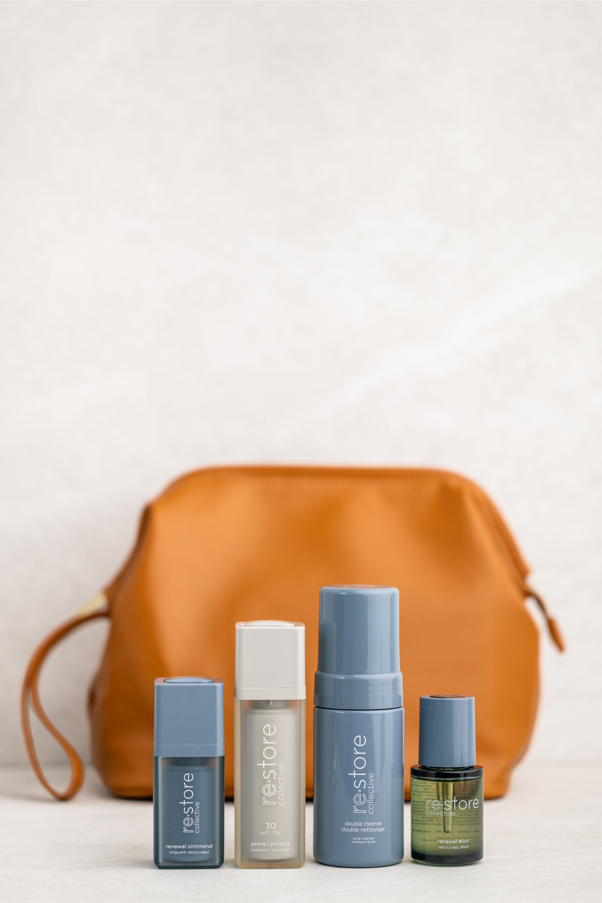 Cleanse, protect + renew clean skincare bundle – Restore Collective